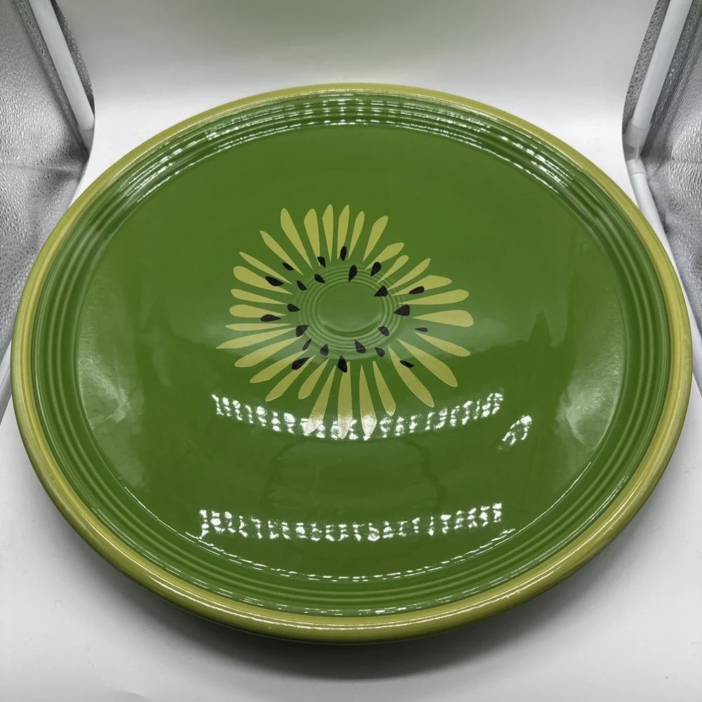 RARE Homer Laughlin Fiesta Kiwi Fruit Slice Green 15